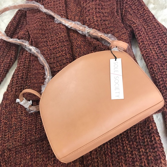 Sole Society Handbags - Sole Society Cross-Body Vegan Leather Purse